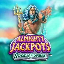 Almighty Jackpots – Realm of Poseidon logo by Novomatic 50 Cent Casino