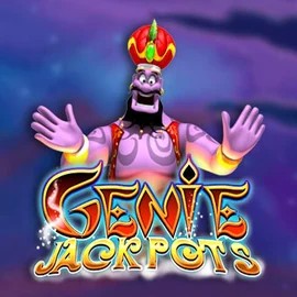 Genie Jackpots online game logo by Blueprint Gaming on 50cent-casino.se