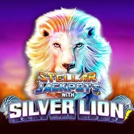 Stellar Jackpots with Silver Lion logo – Jackpots by Lightning Box Game at 50 Cent Casino
